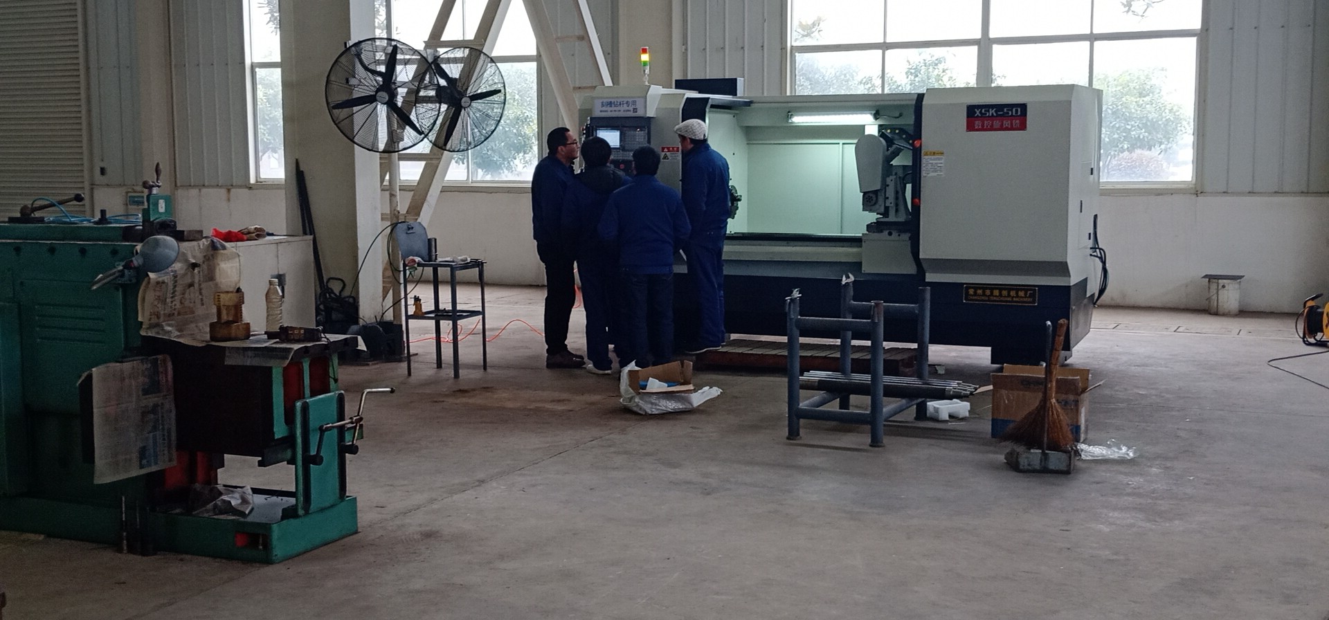 刻槽鉆桿客戶現場 刻槽鉆桿客戶現場